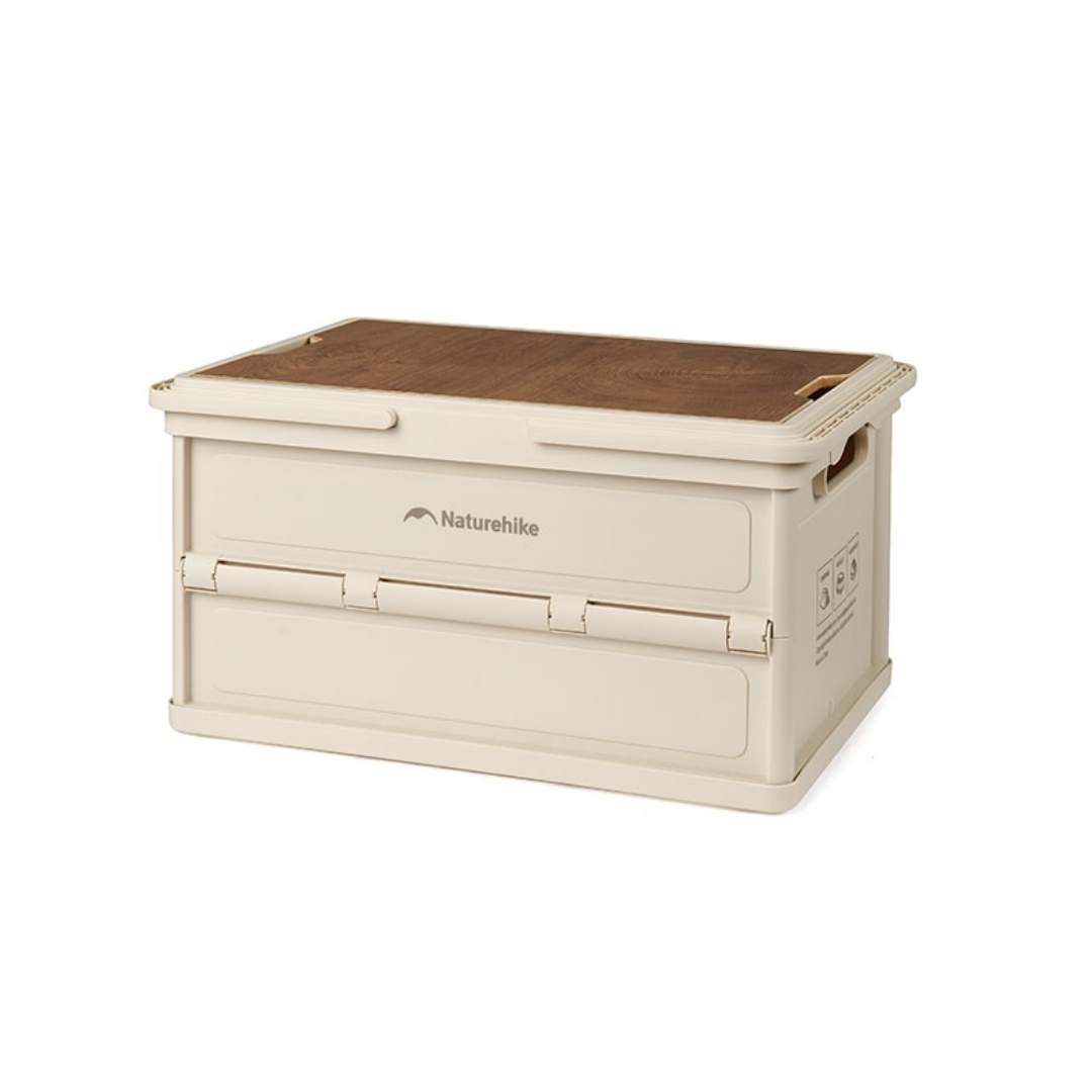 Naturehike Ling Yue Folding Storage Box With Handle 25L- Light Beige