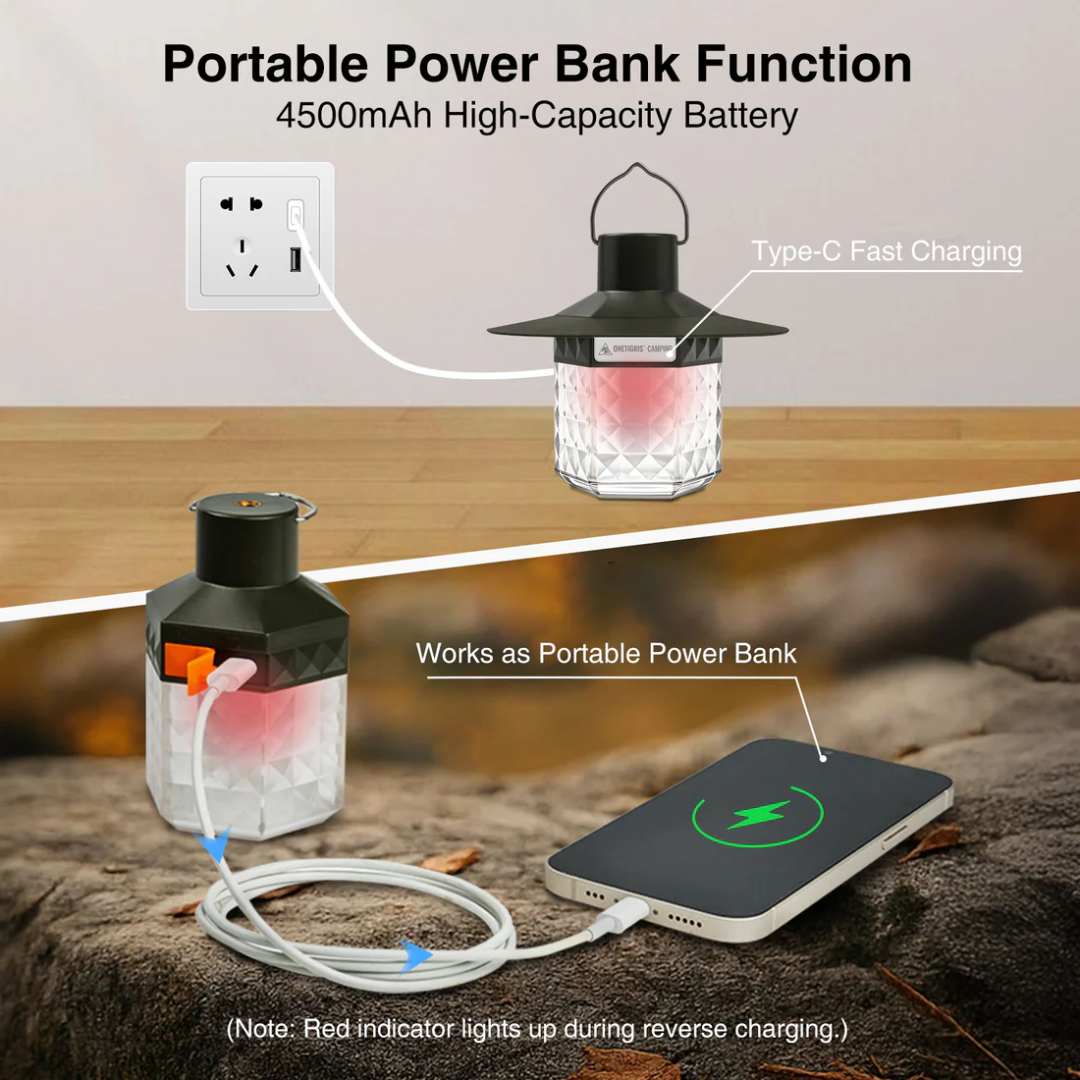 OneTigris LED Camping Lantern - Ranger Green