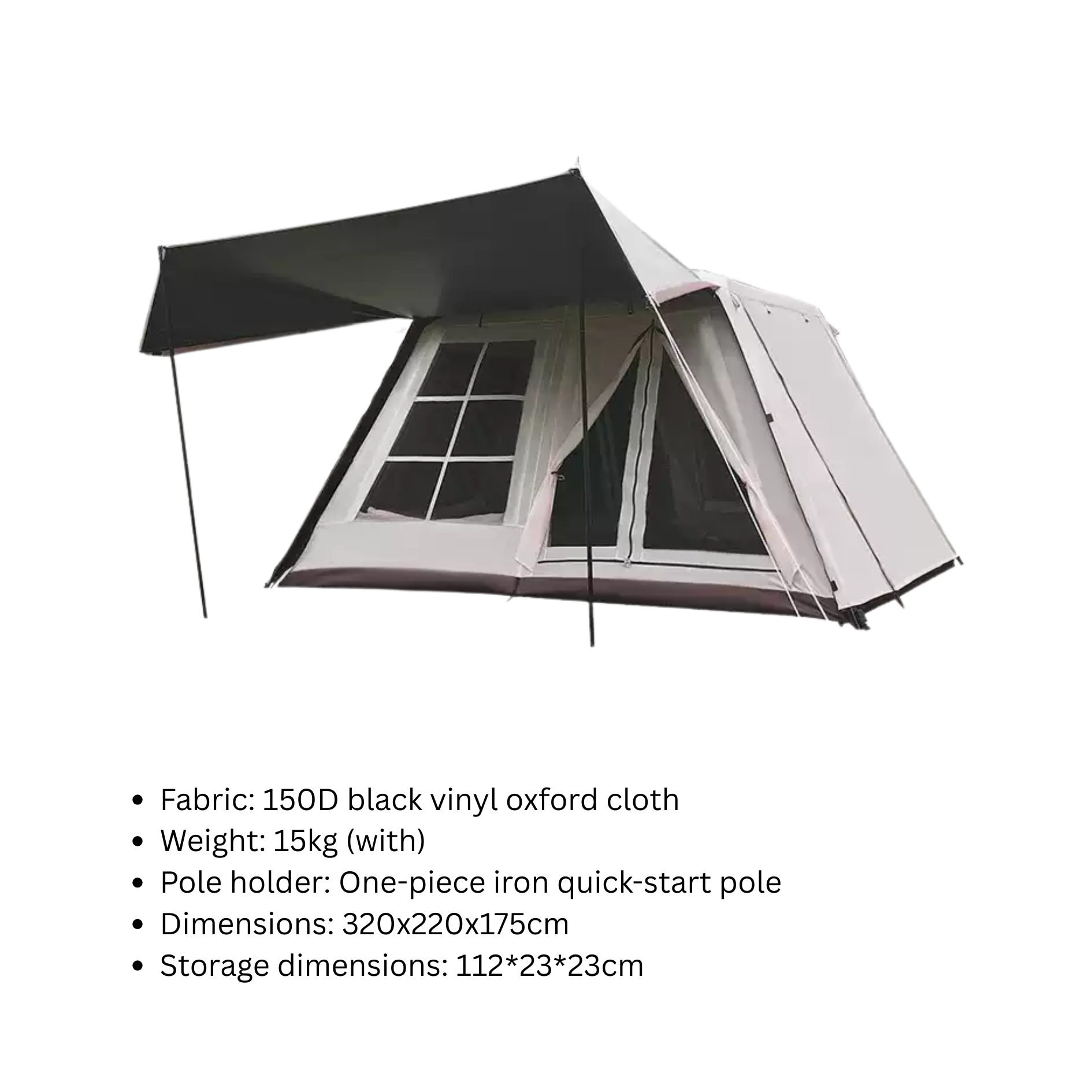 Stoic Pre-Attached Pole Tent - Khaki
