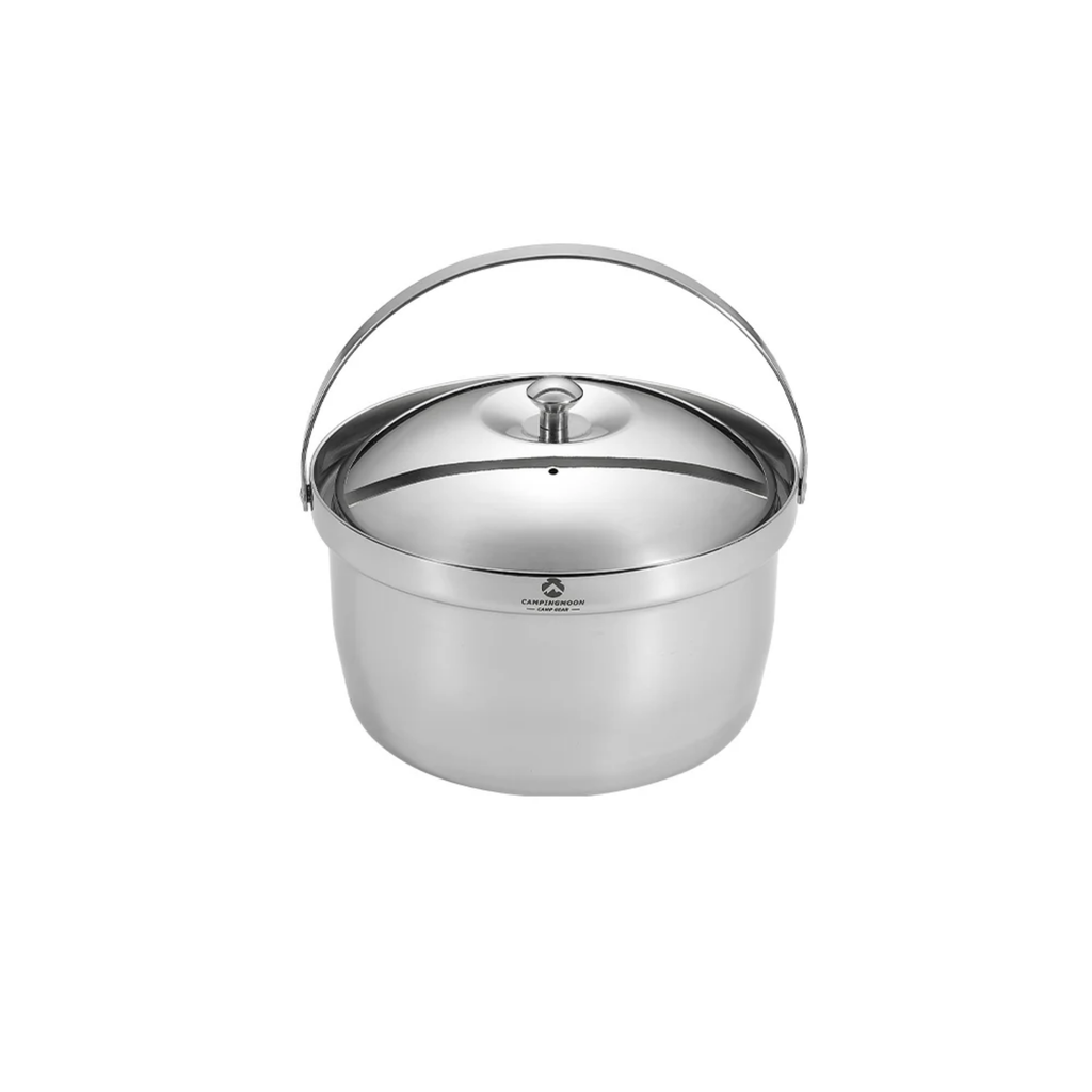 Campingmoon Three-Layer Steel Medium Camping Pot