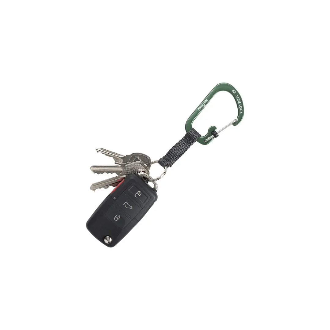 Nite Ize Slidelock Key Ring Aluminium - Blue