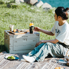 Naturehike Ling Yue Folding Storage Box - Beige Grey