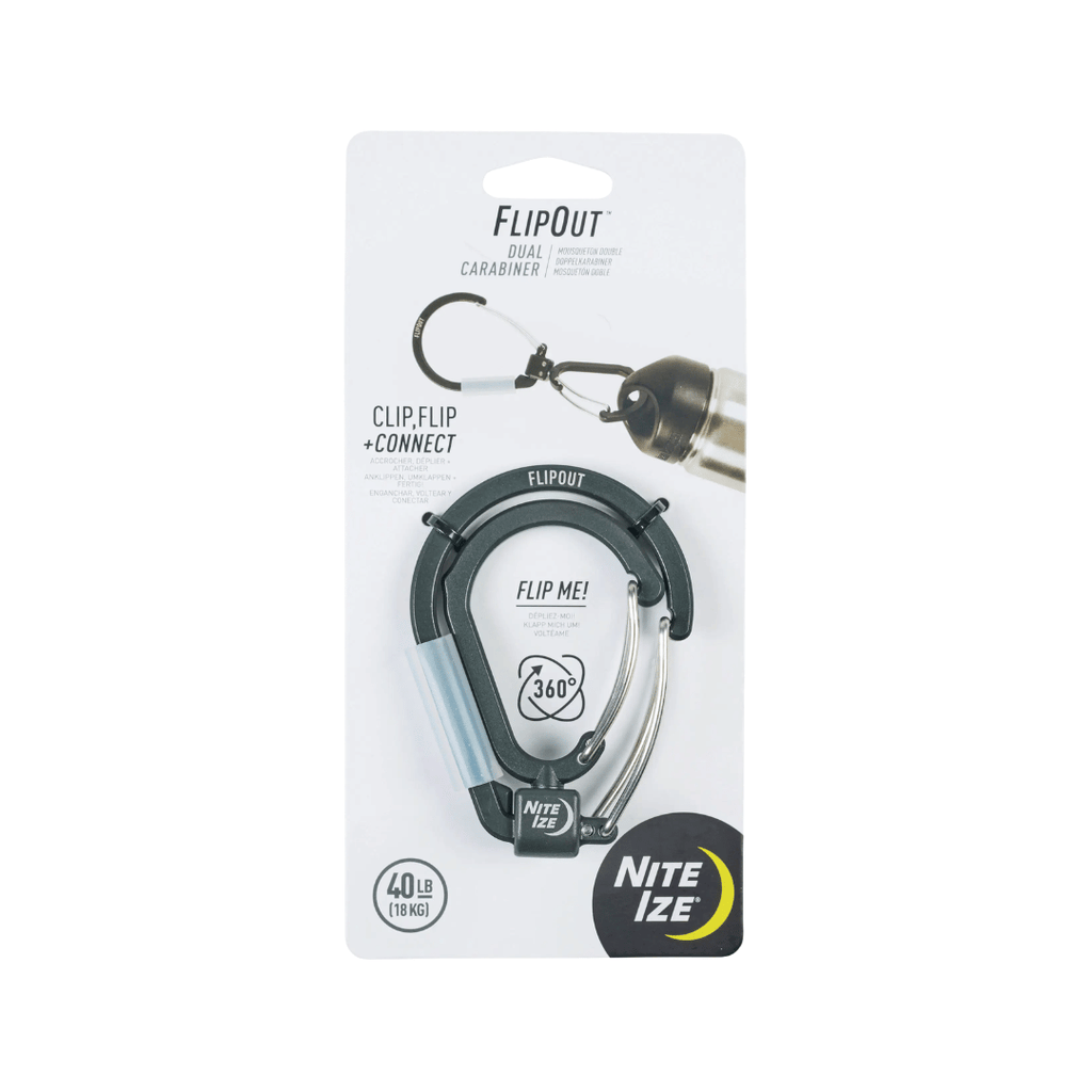 Nite Ize Flipout Dual Carabiner - Black