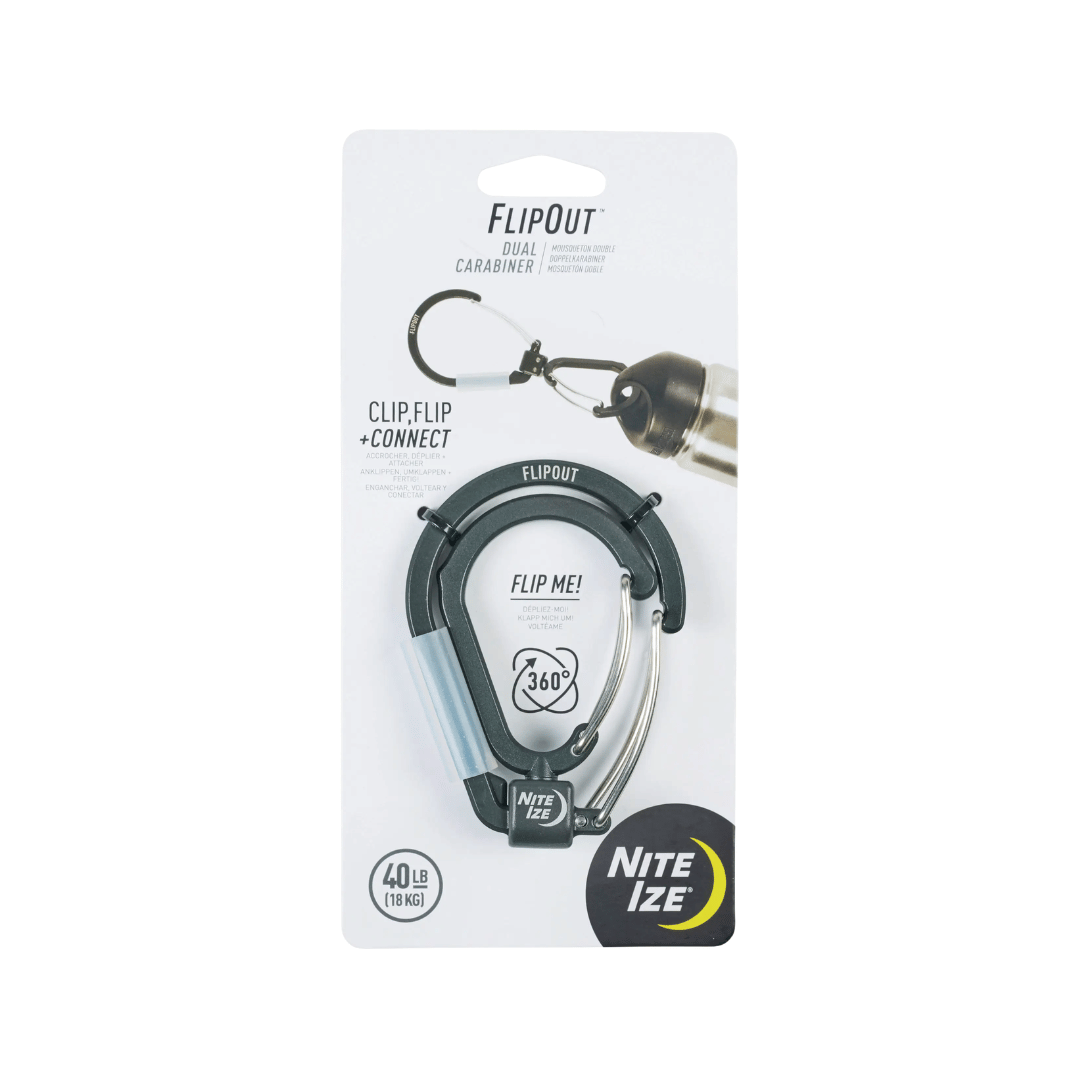 Nite Ize Flipout Dual Carabiner - Black