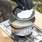 Campingmoon Three-Layer Steel Medium Camping Pot