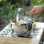 Campingmoon Three-Layer Steel Medium Camping Pot