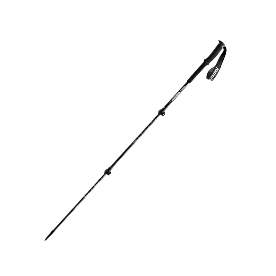 Naturehike Qing Yue Pro Three Section 7075 Aluminium Alloy Trekking Pole 56-120cm - Black