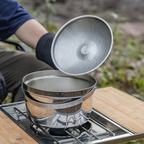 Campingmoon Three-Layer Steel Medium Camping Pot