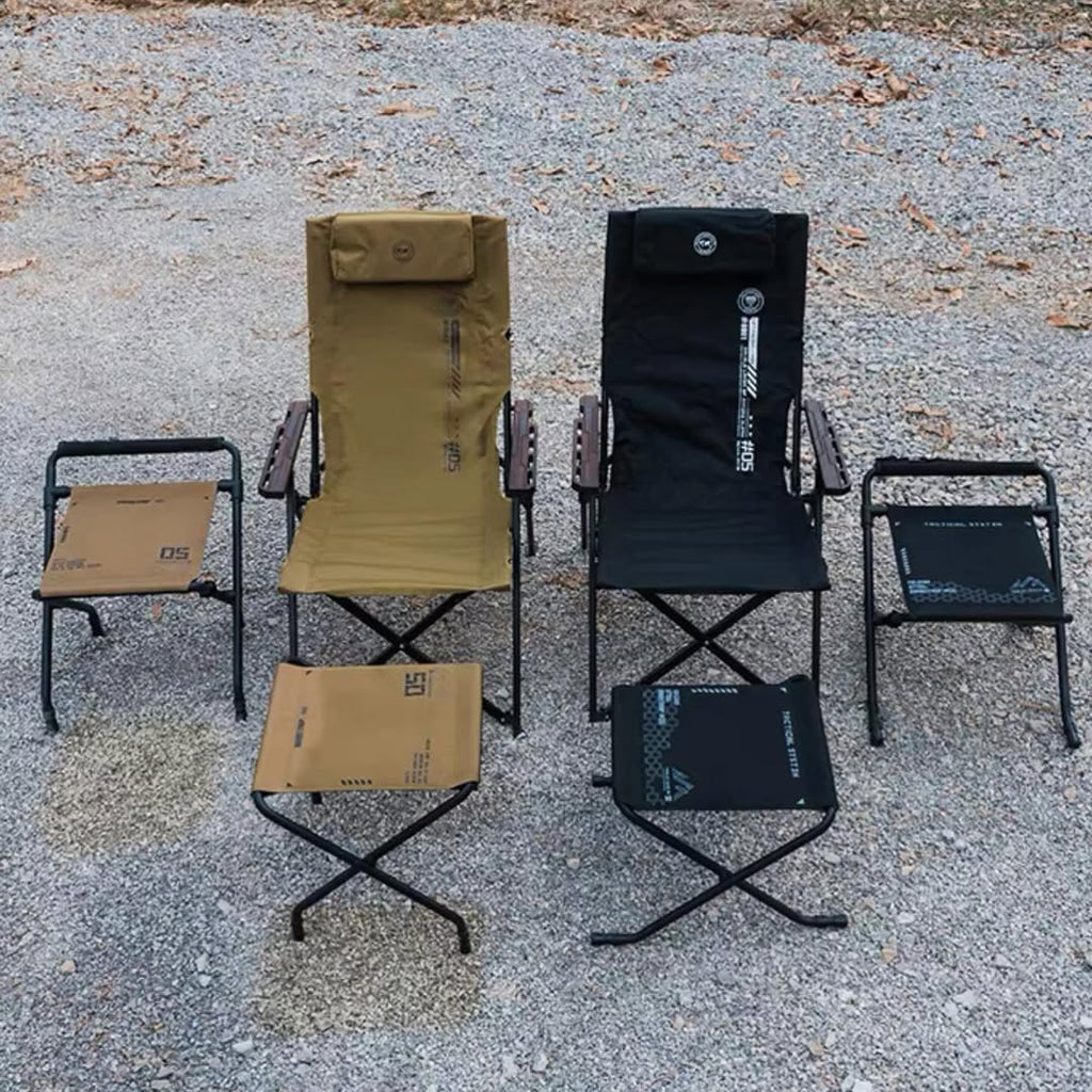ShineTrip ST-05 Series Height-Adjustable Folding Stool with Armrest