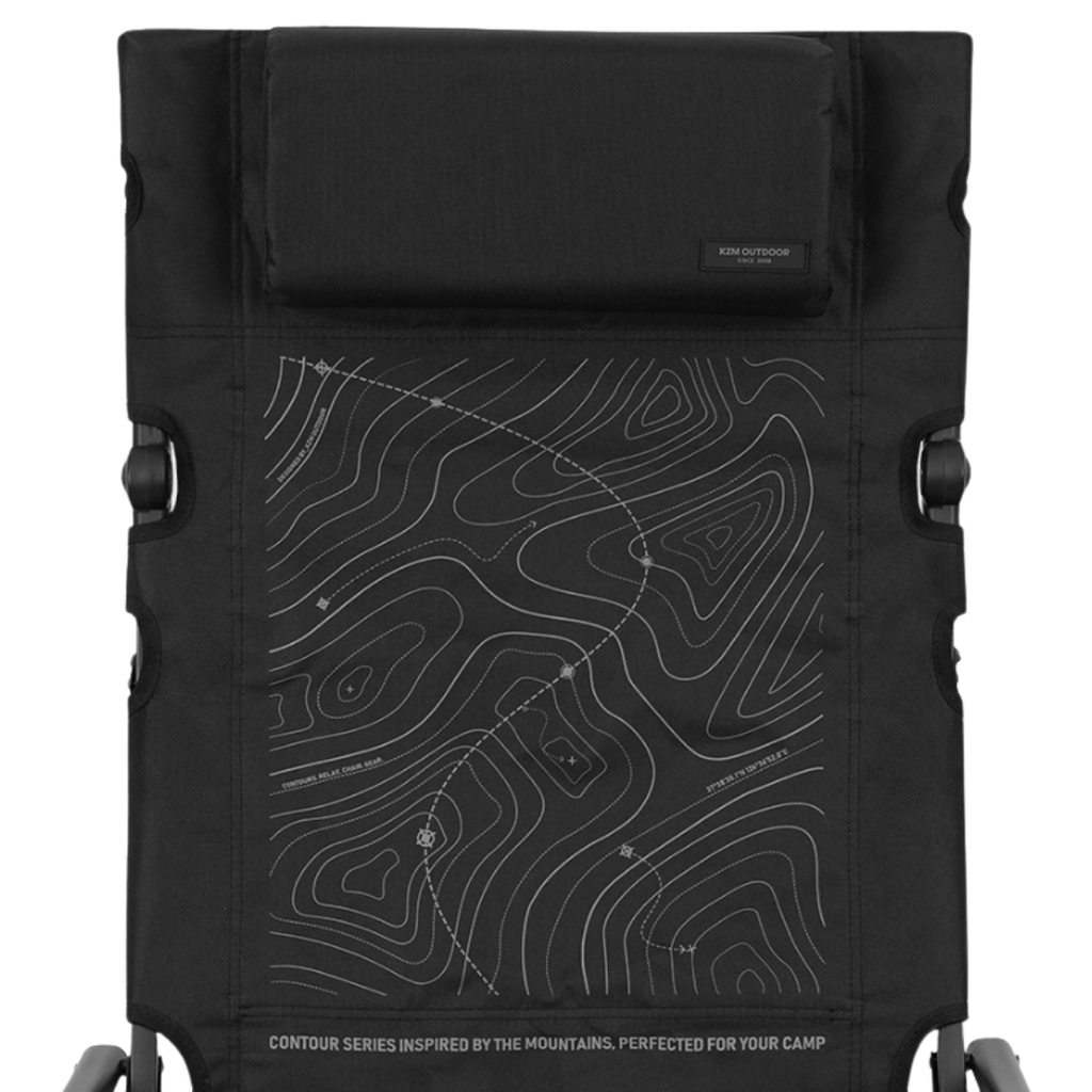 KZM Contour Relax High Back Camping Chair