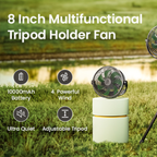 Lemoistar FT7L 10000mAh 8 Inch Foldable Extendable Hanging Fan