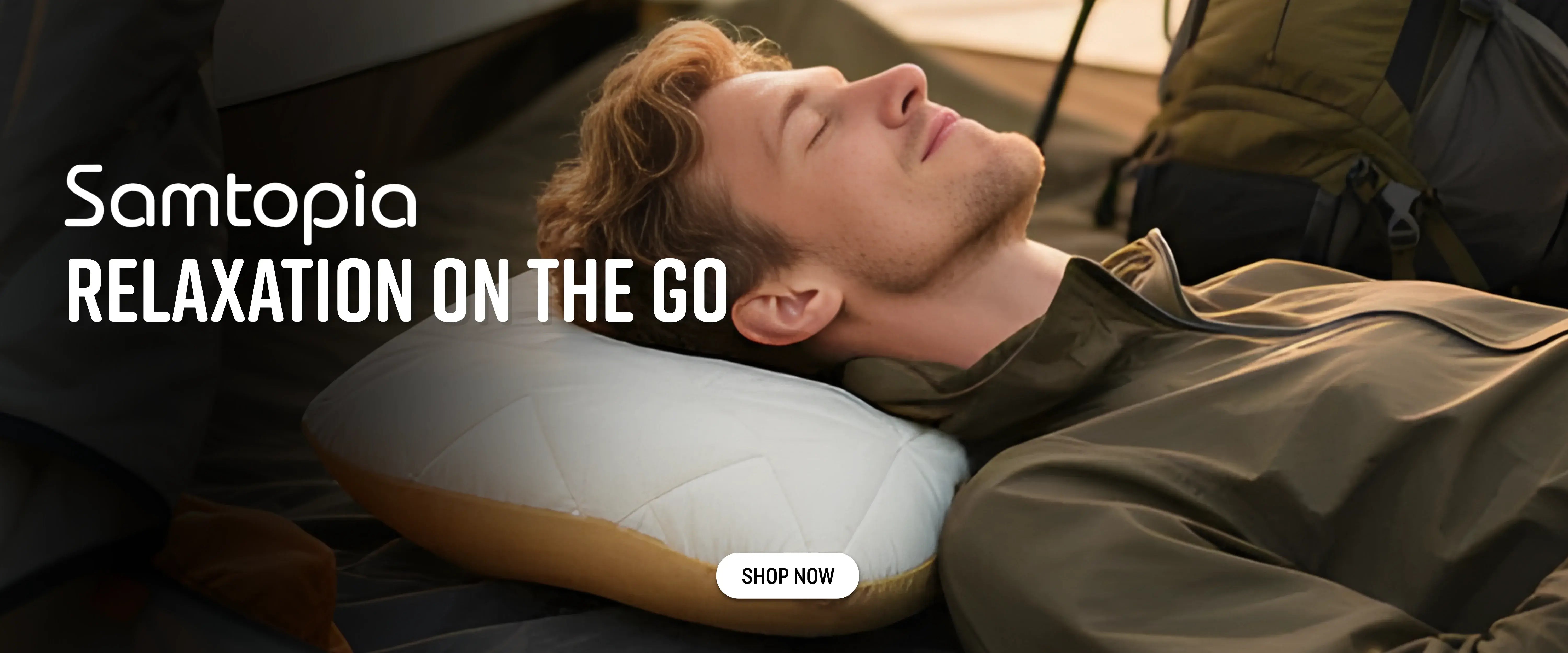 A man resting on the Samtopia mattress