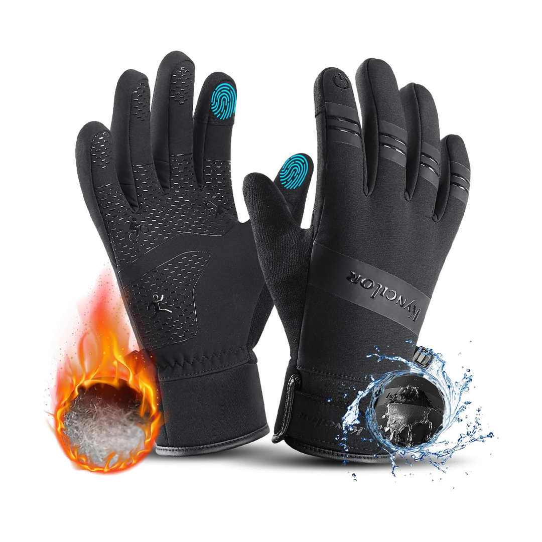 Kyncilor  Winter Keep Warm 3M Outdoor Gloves - Black