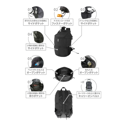 DoD Packable Kamaboko Nylon Backpack 22L