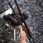 Campingmoon Carbon Tongs Barbecue Clip Clamps