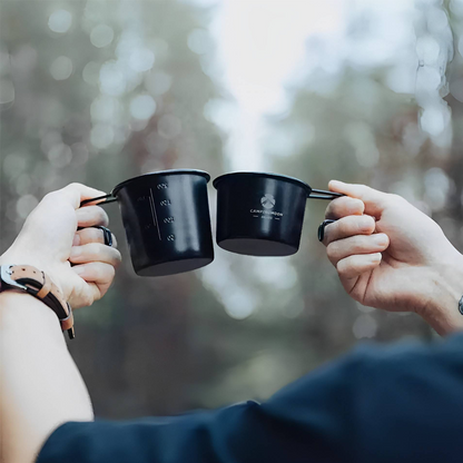 Campingmoon Stainless Steel Camping Bowl - Black