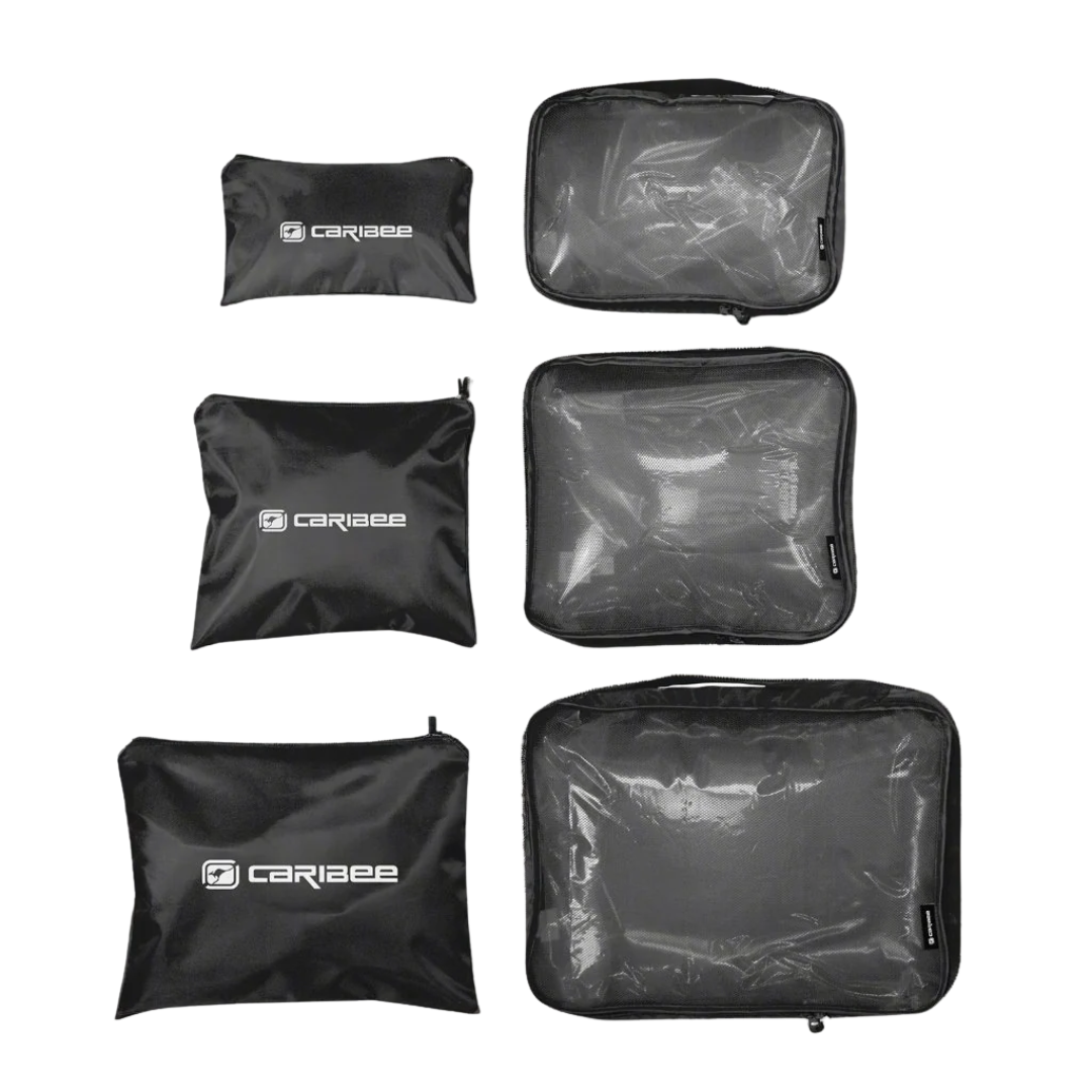 Caribee 6 Piece Packing Cube and Pouch Set