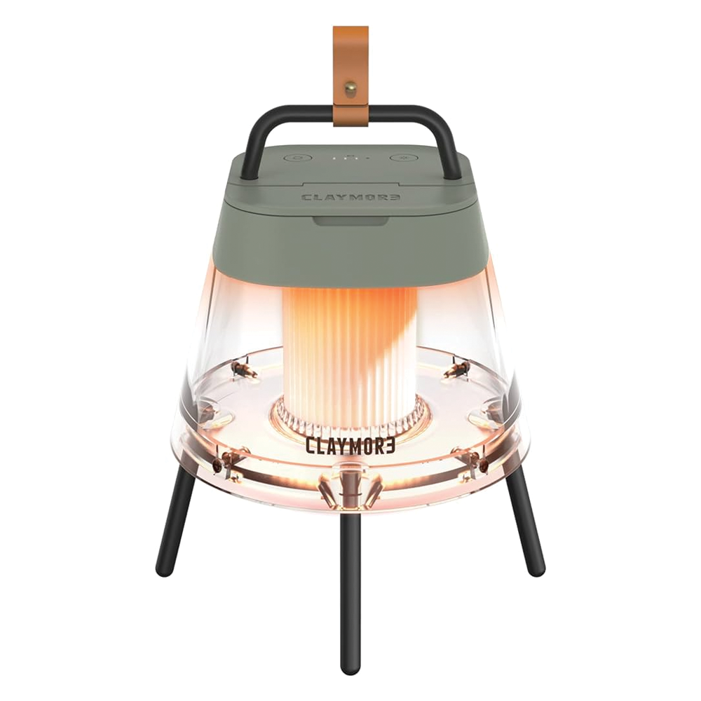 Claymore Athena Light Rechargeable Camping Lamp including Light Stand - Moss Green