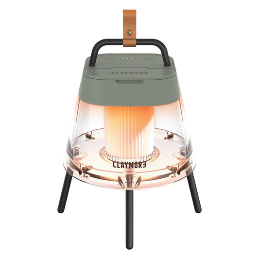 Claymore Athena Light Rechargeable Camping Lamp including Light Stand - Moss Green