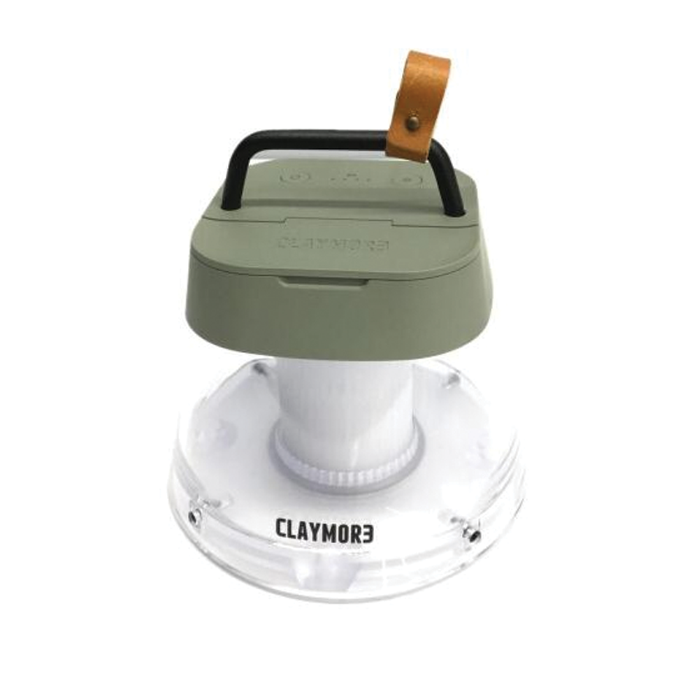 Claymore Athena Light Rechargeable Camping Lamp including Light Stand - Moss Green