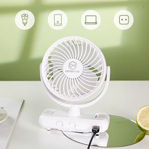 Lemoistar FC1 Multi Function 4000mAh Rechargeable Table Fan