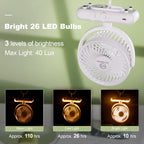Lemoistar FC1 Multi Function 4000mAh Rechargeable Table Fan