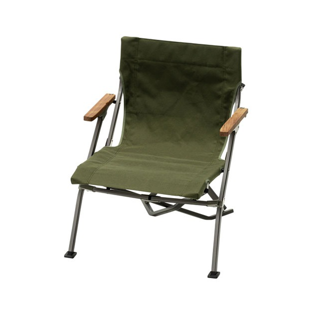 Snow Peak Luxury Low Beach Chair - Dark Green