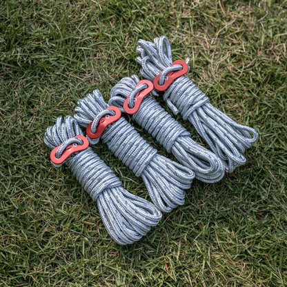 Campingmoon Reinforced Wear Resistant Polyster 4mm Wind Rope 4pcs/2pcs