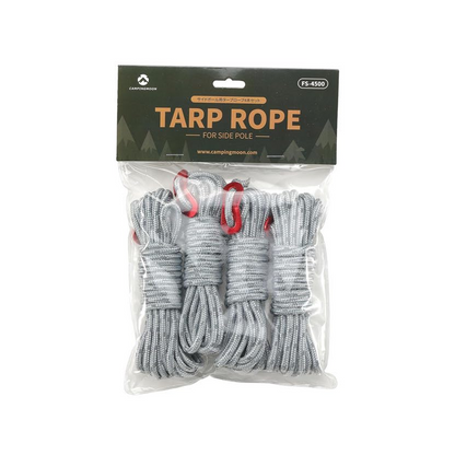 Campingmoon Reinforced Wear Resistant Polyster 4mm Wind Rope 4pcs/2pcs