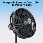 Lemoistar FT11 16000mAh Ultra-Quiet 12-inch Adjustable Tripod Fan