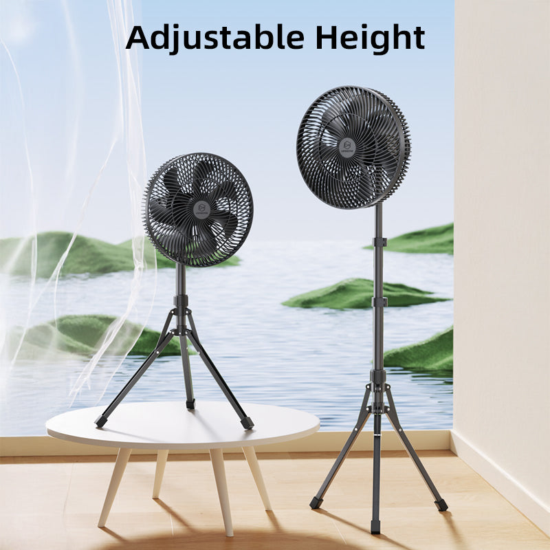 Lemoistar FT11 16000mAh Ultra-Quiet 12-inch Adjustable Tripod Fan