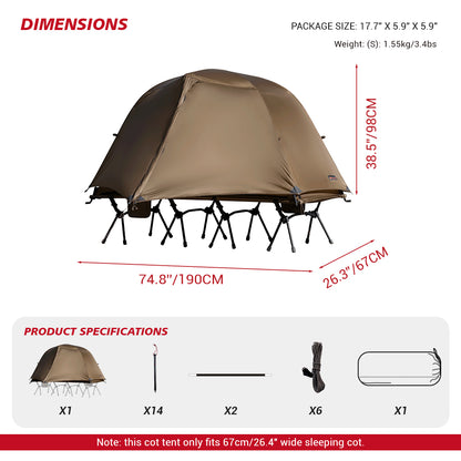 Hill Zero Matchbox S Tent - Tan