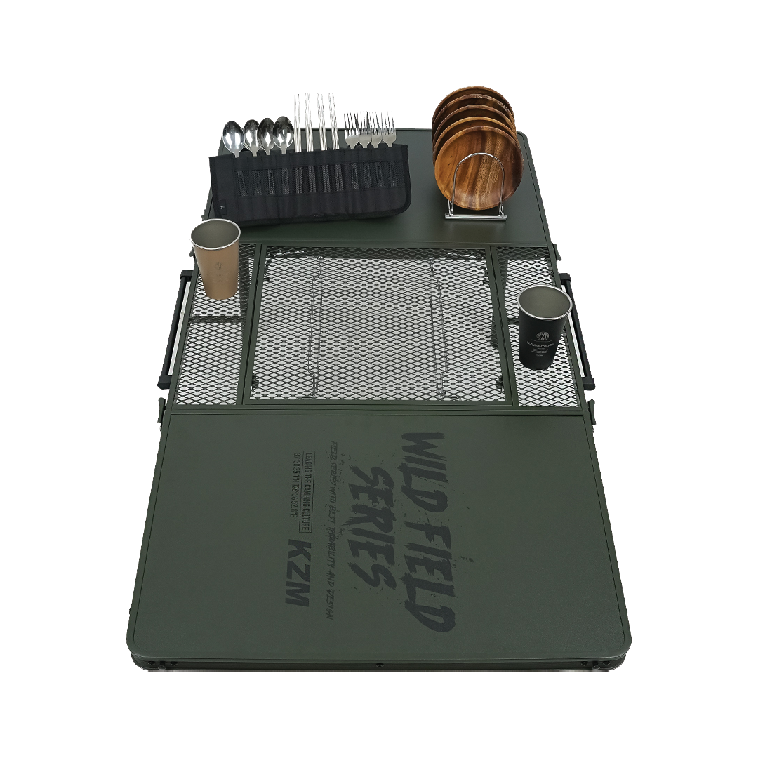 KZM Wild Field 3 Folding BBQ Table