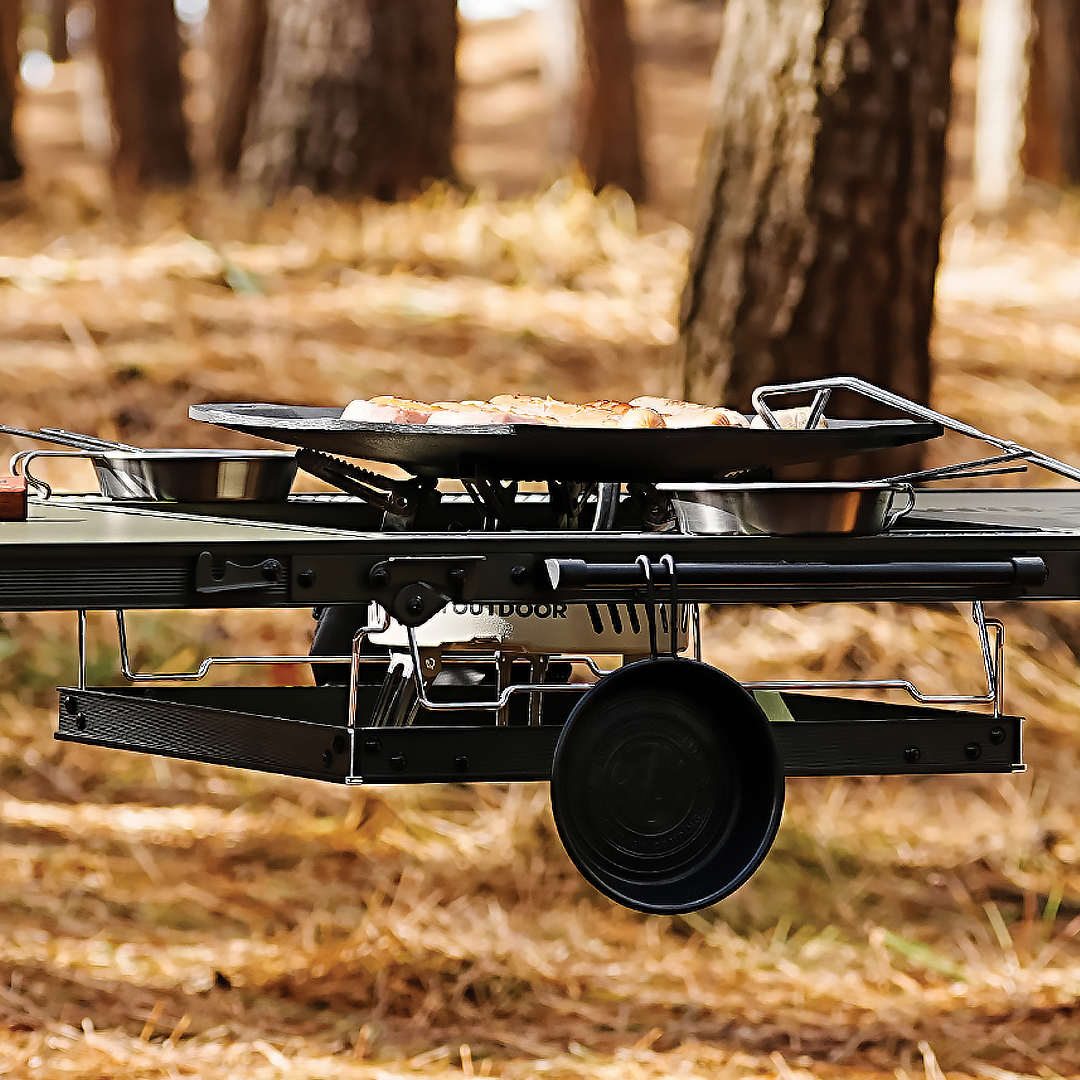 KZM Wild Field 3 Folding BBQ Table