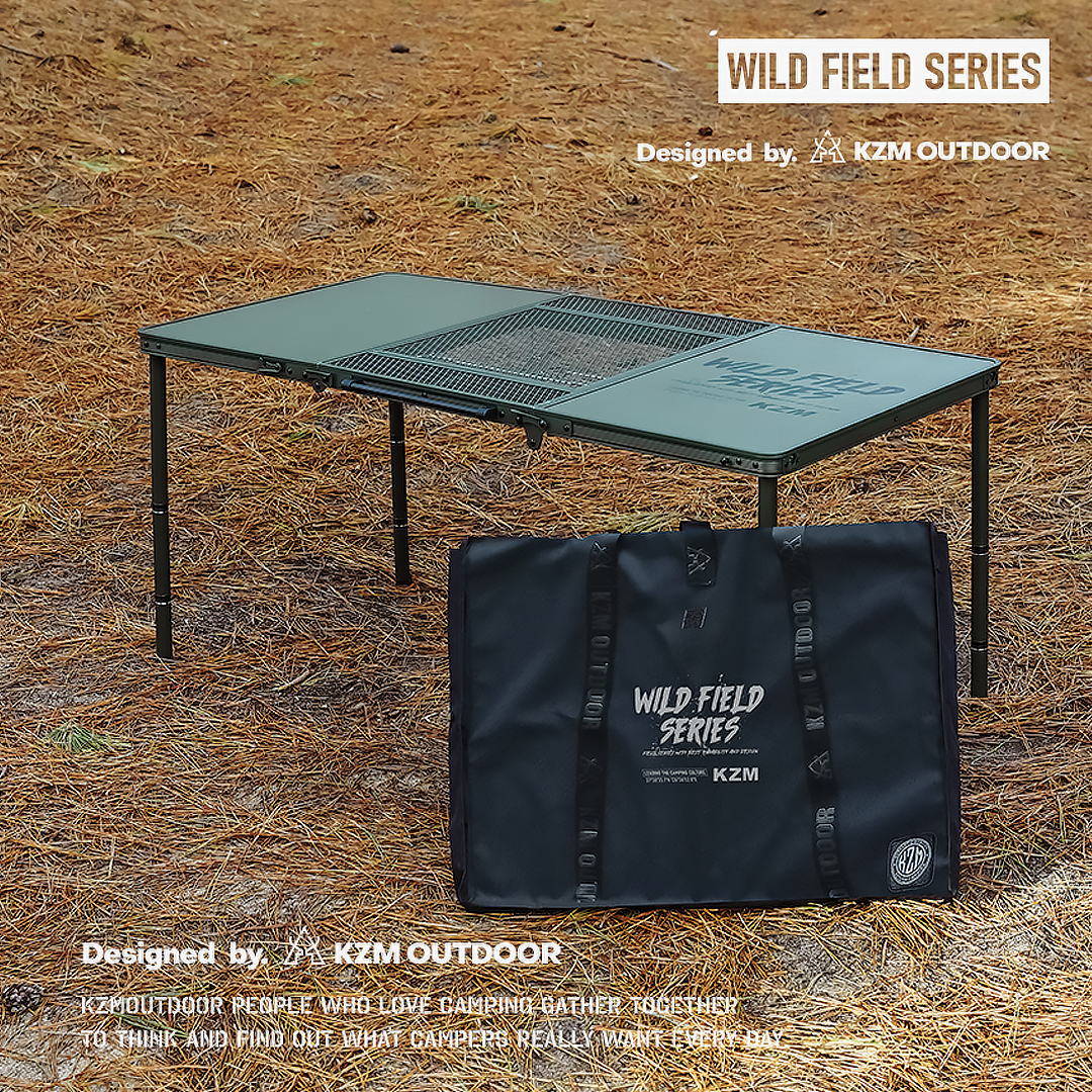 KZM Wild Field 3 Folding BBQ Table