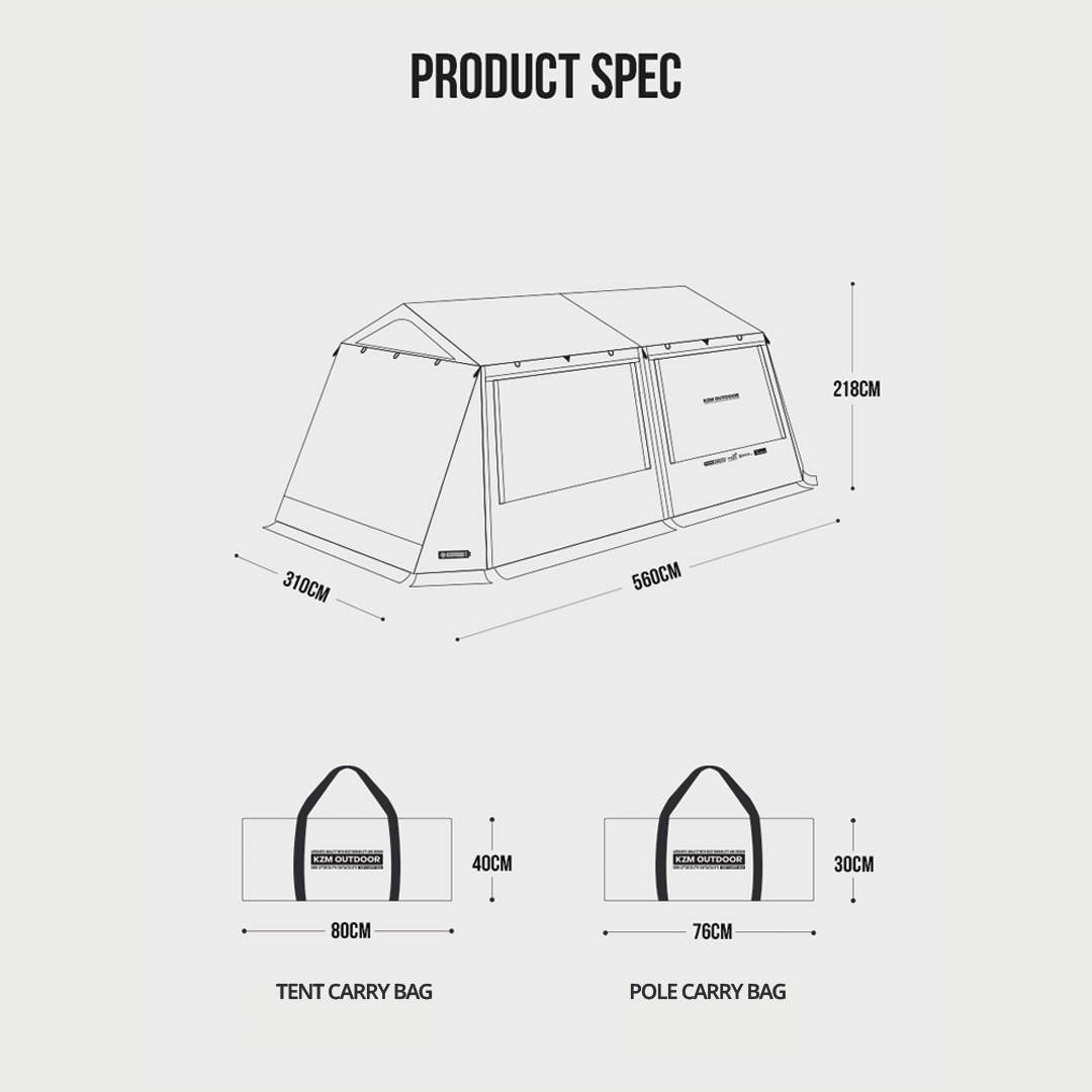 KZM Wild Field Oscar House Tent