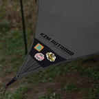 KZM Wild Field Hexa Tough Black Tarp