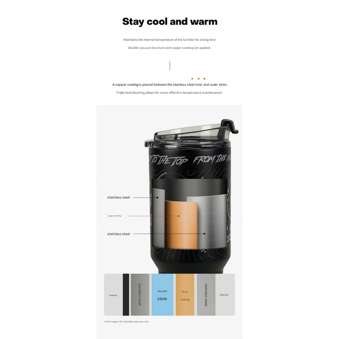 KZM Stainless Steel 1.18L Tumbler Flare Edition