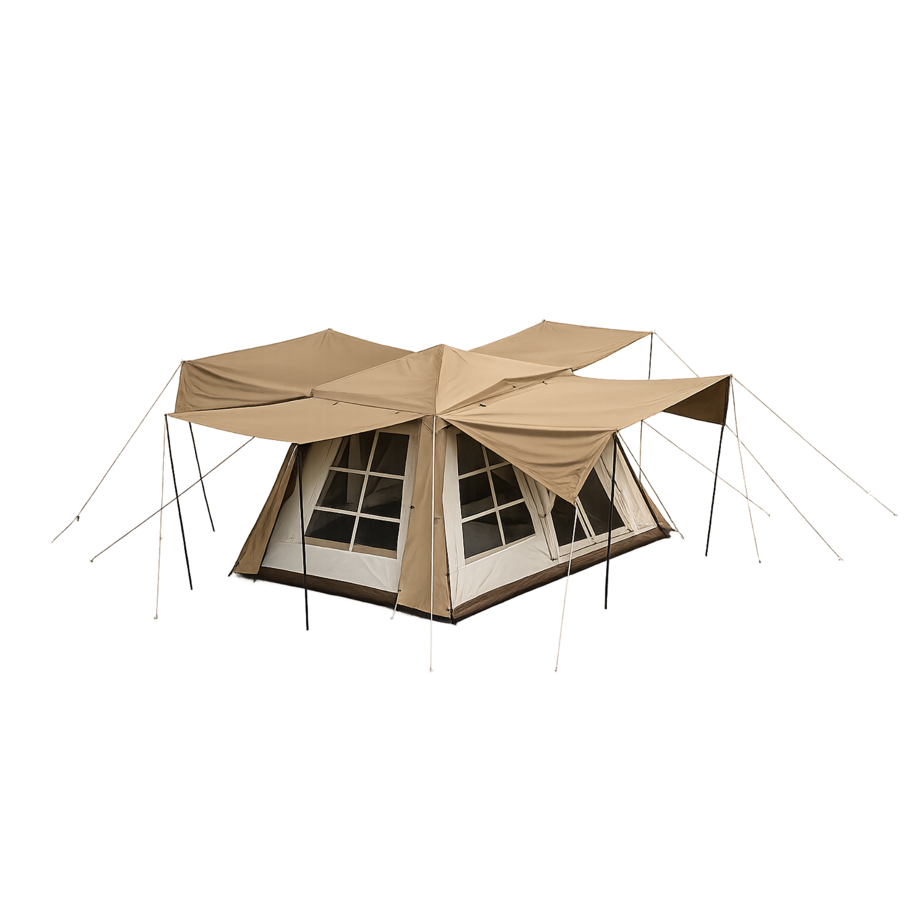 Stoic Pre-Attached Pole Tent - Khaki