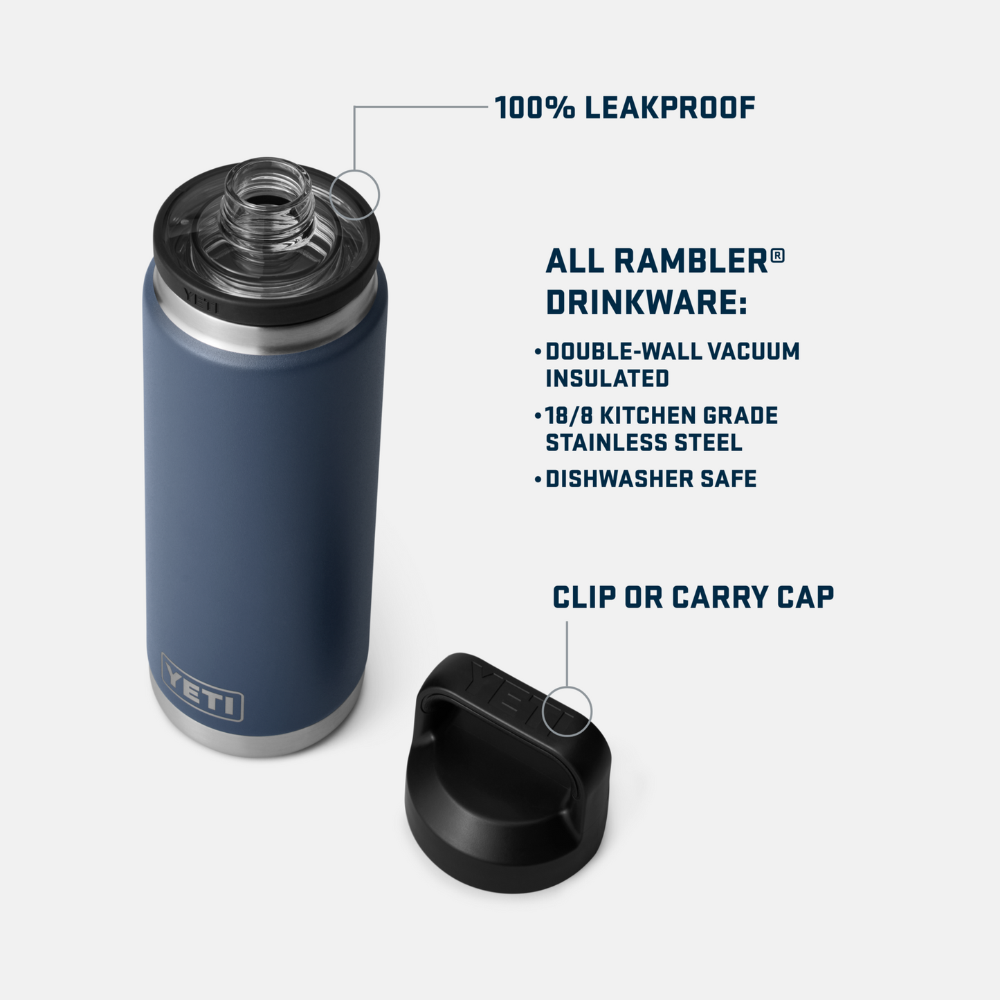 YETI Rambler® 26 OZ Water Bottle With Chug Cap