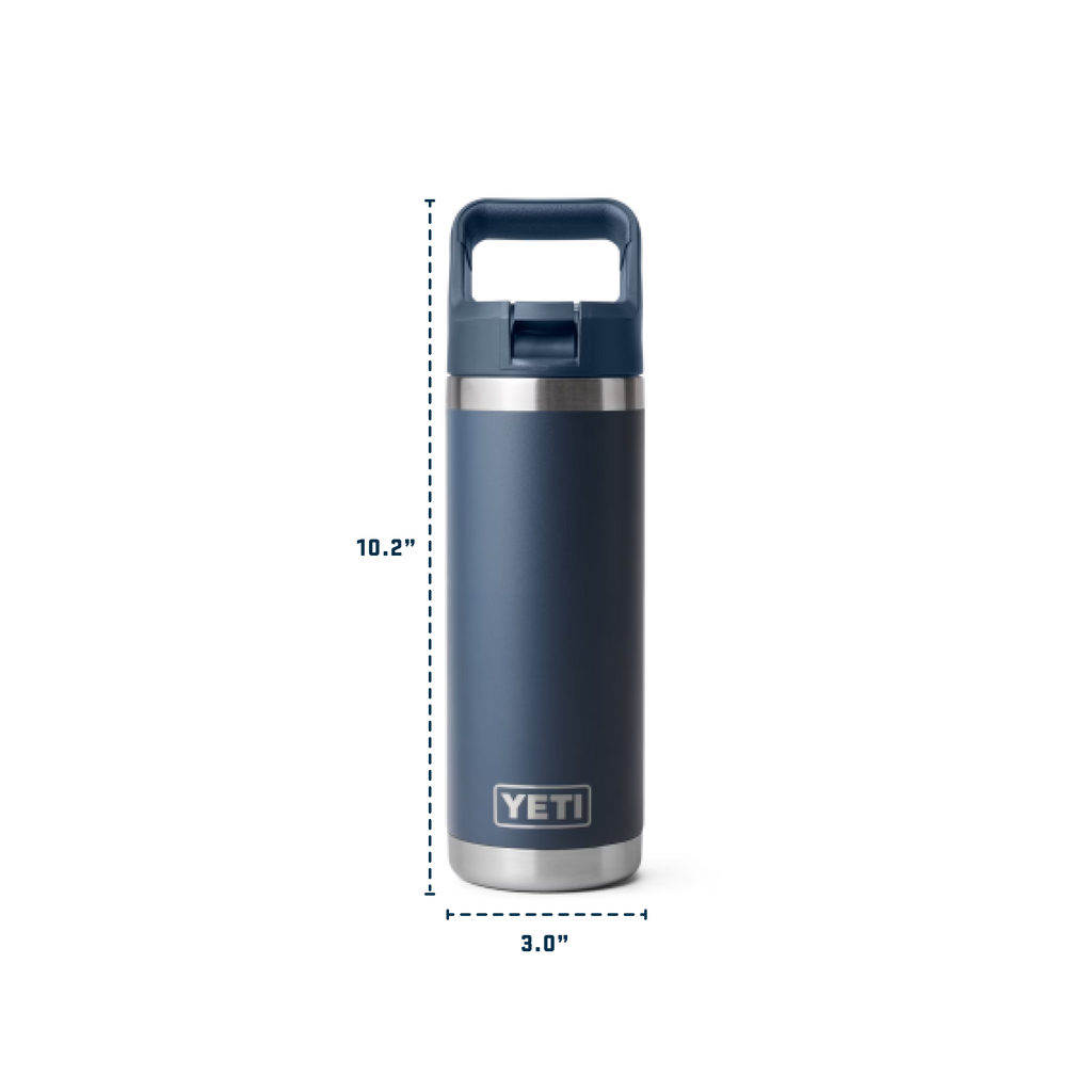 YETI Rambler® 18 oz Water Bottle with Color-Matched Straw Cap