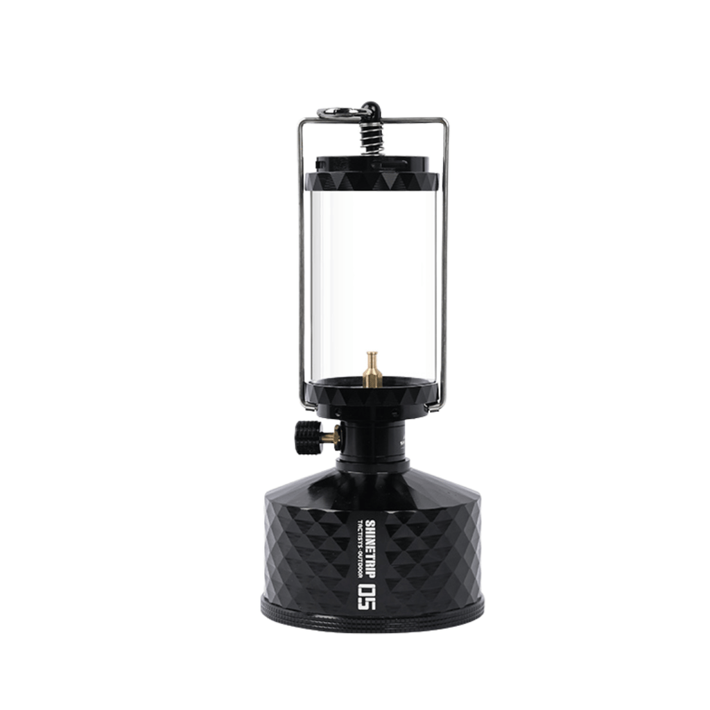 ShineTrip ST  Light-Prism Gas Canister + Dewlight Camping Lantern Combo – Black – L