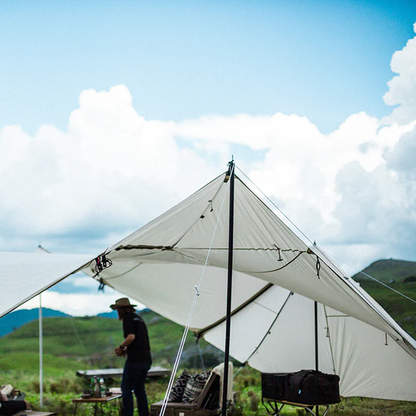 Snow Peak Land Station Dynamic Tarp - Ivory