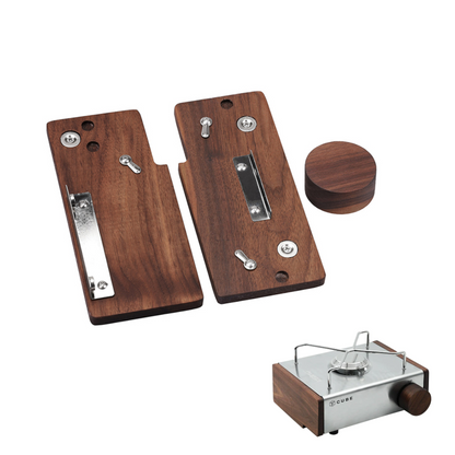 Thous Winds Kovea Cube Gas Stove Black Walnut Solid Wood Siding Accessories