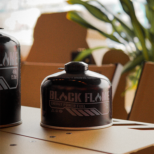 Black Flame Butane Gas Cartridge 230g 450g