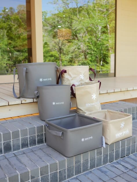 Snow Peak Soft Ractangle Bucket 14 Inch