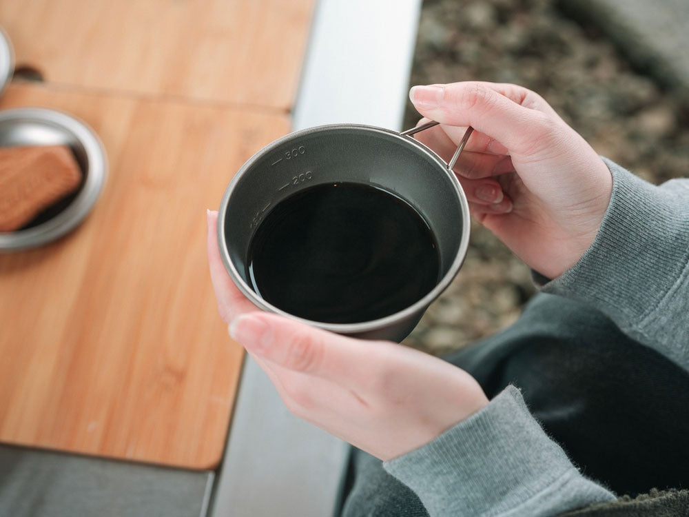 Snow Peak Deep Titanium Sierra Cup Engraved Lion 2025 Spring Edition