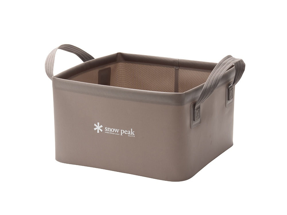 Snow Peak Soft Ractangle Bucket 14 Inch