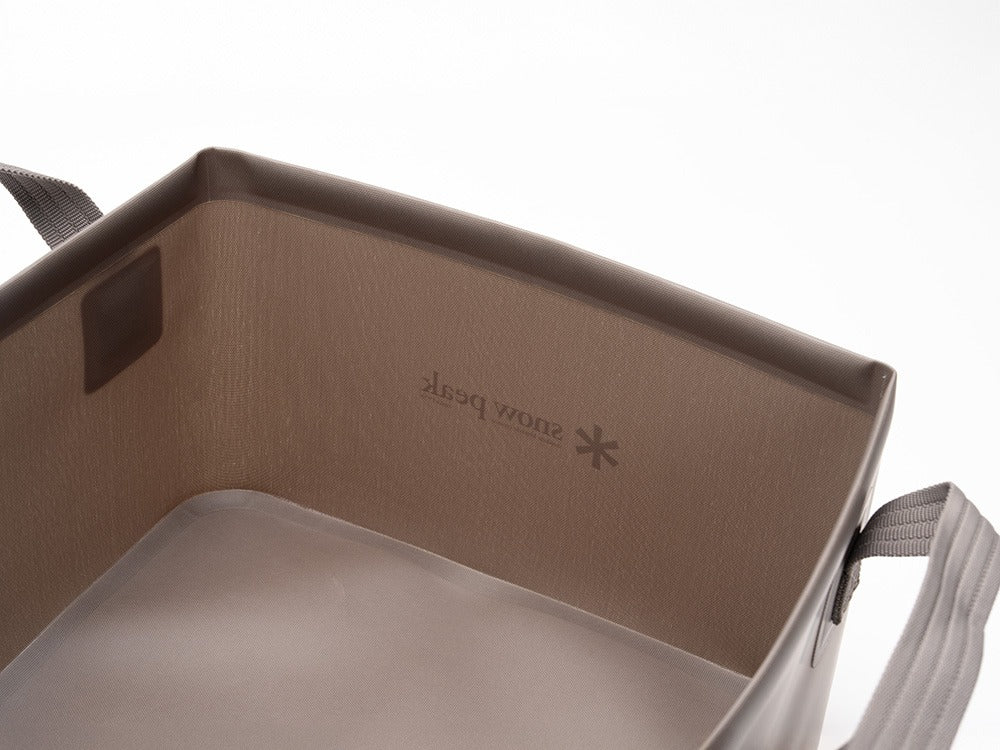 Snow Peak Soft Ractangle Bucket 14 Inch