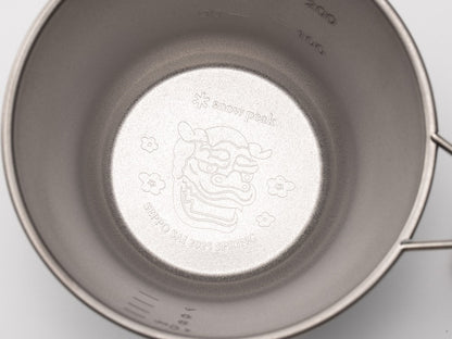 Snow Peak Deep Titanium Sierra Cup Engraved Lion 2025 Spring Edition